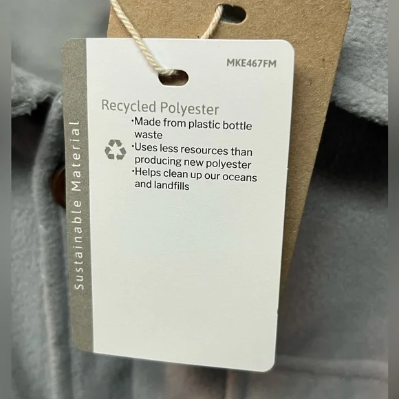 Ecothreads Men's Light Gray Sweater Fleece
Shirt Jacket - Large - Picture 4 of 5